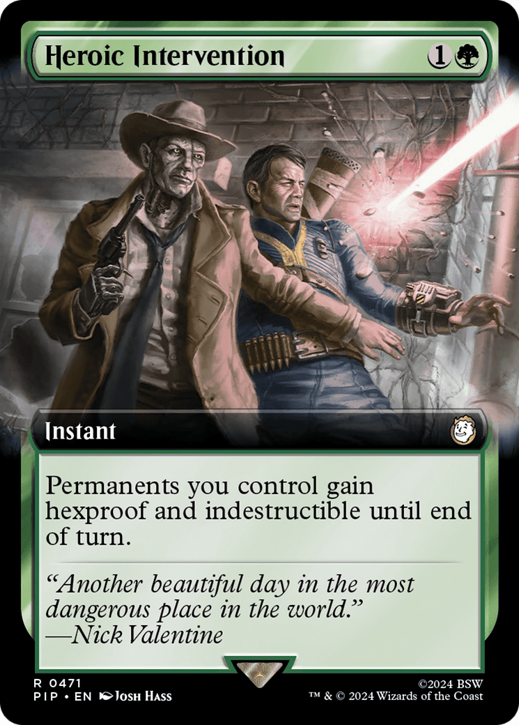 Heroic Intervention (Extended Art) [Fallout] MTG Single Magic: The Gathering  | Multizone: Comics And Games