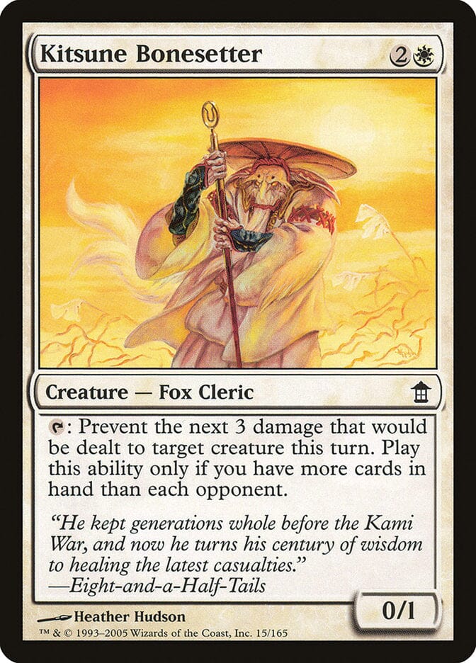 Kitsune Bonesetter [Saviors of Kamigawa] MTG Single Magic: The Gathering  | Multizone: Comics And Games