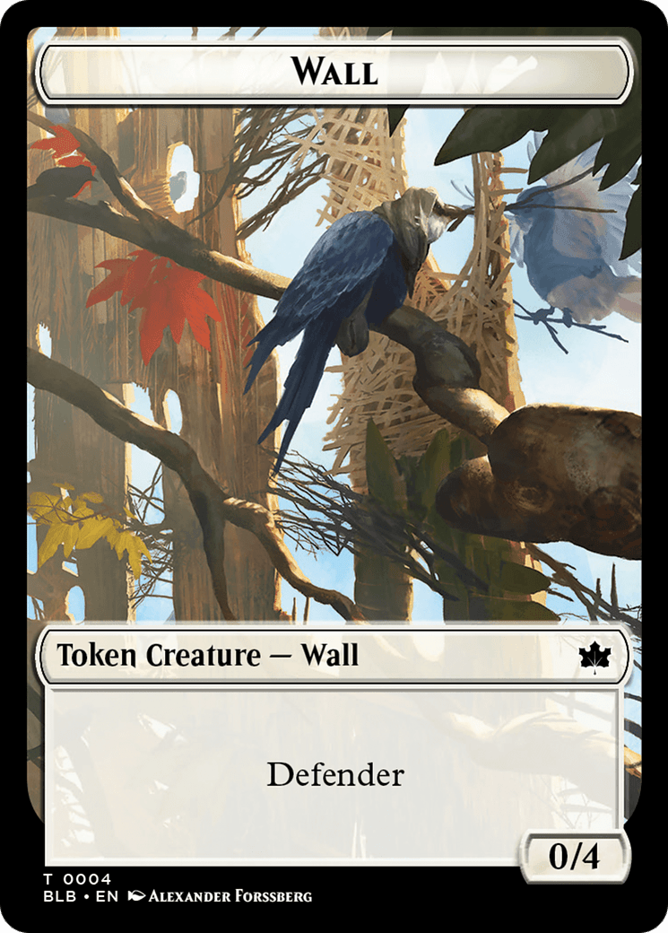 Wall Token [Bloomburrow Tokens] MTG Single Magic: The Gathering  | Multizone: Comics And Games