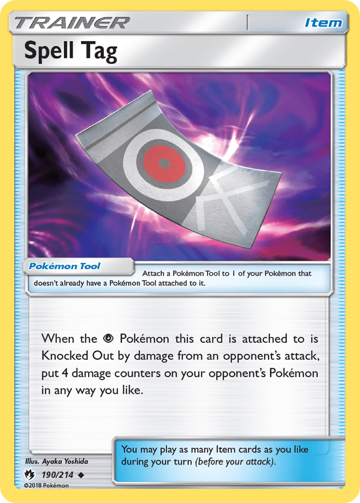Spell Tag (190/214) [Sun & Moon: Lost Thunder] Pokemon Single Pokémon  | Multizone: Comics And Games