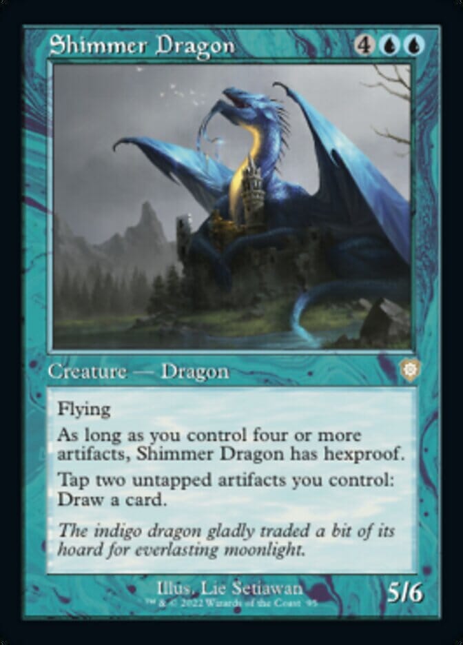Shimmer Dragon (Retro) [The Brothers' War Commander] MTG Single Magic: The Gathering  | Multizone: Comics And Games
