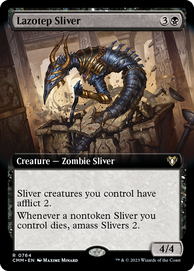 Lazotep Sliver (Extended Art) [Commander Masters] | Multizone: Comics And Games