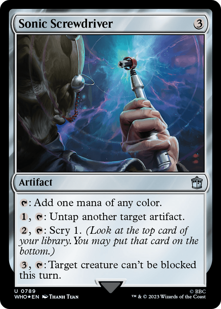 Sonic Screwdriver (0789) (Surge Foil) [Doctor Who] MTG Single Magic: The Gathering  | Multizone: Comics And Games