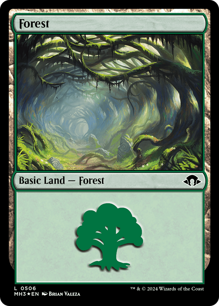 Forest (0506) (Ripple Foil) [Modern Horizons 3] MTG Single Magic: The Gathering  | Multizone: Comics And Games