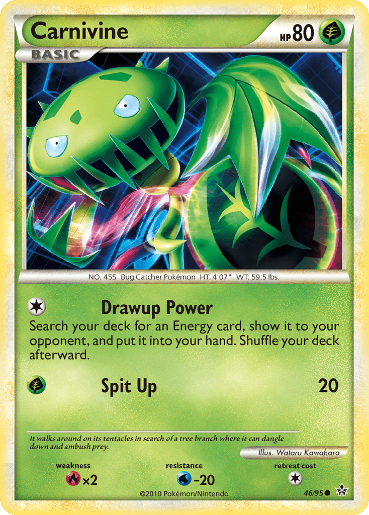 Carnivine (46/95) [HeartGold & SoulSilver: Unleashed] Pokemon Single Pokémon  | Multizone: Comics And Games