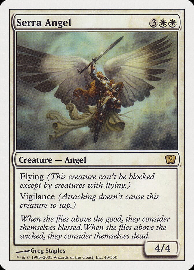 Serra Angel (9th Edition) [Oversize Cards] MTG Single Magic: The Gathering  | Multizone: Comics And Games