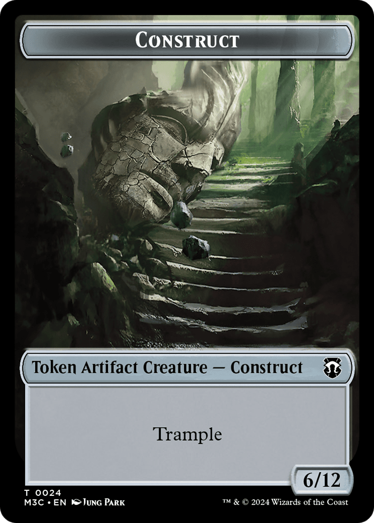 Construct // Myr Double-Sided Token [Modern Horizons 3 Commander Tokens] MTG Single Magic: The Gathering  | Multizone: Comics And Games
