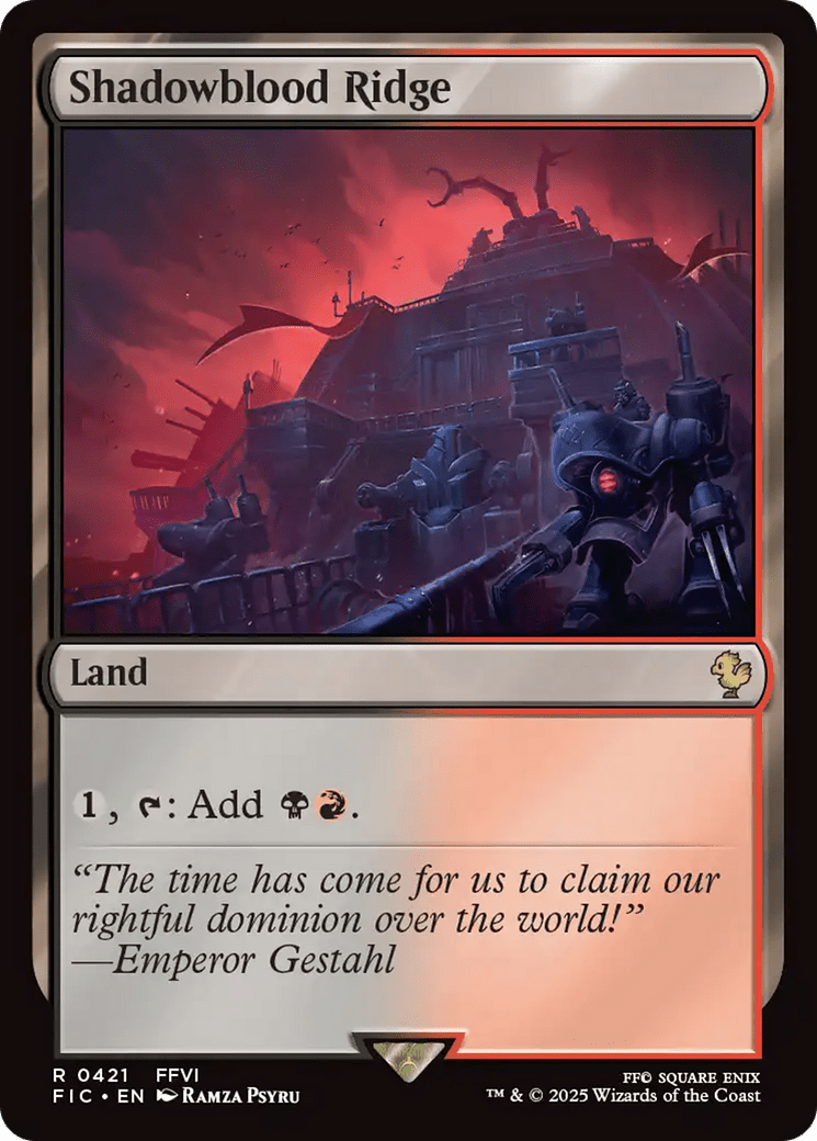 Shadowblood Ridge [FINAL FANTASY Commander] MTG Single Magic: The Gathering  | Multizone: Comics And Games