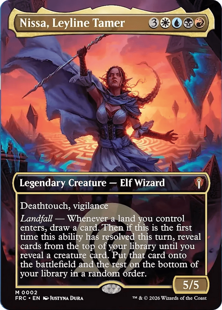 Nissa, Leyline Tamer (Borderless) [Reality Fracture Commander] MTG Single Magic: The Gathering  | Multizone: Comics And Games