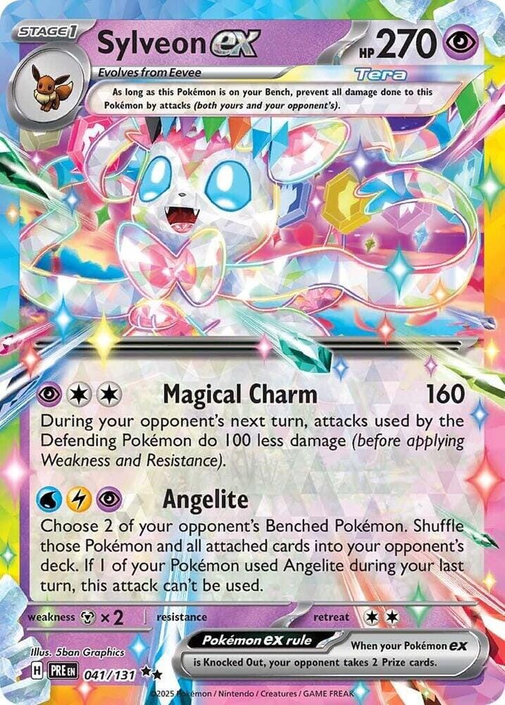 Sylveon ex (041/131) [Scarlet & Violet: Prismatic Evolutions] Pokemon Single Pokémon  | Multizone: Comics And Games