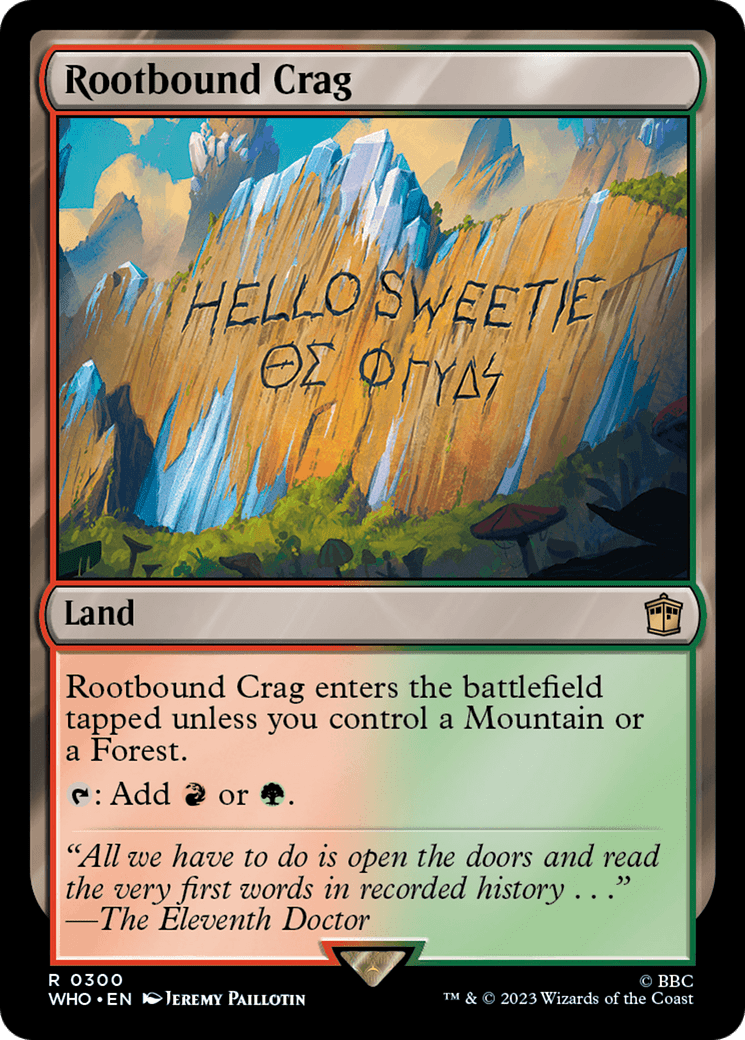 Rootbound Crag [Doctor Who] MTG Single Magic: The Gathering  | Multizone: Comics And Games