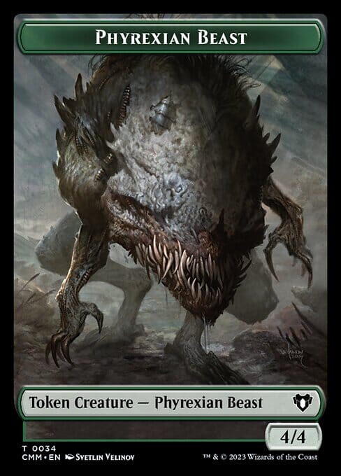 Eldrazi Scion // Phyrexian Beast Double-Sided Token [Commander Masters Tokens] MTG Single Magic: The Gathering  | Multizone: Comics And Games