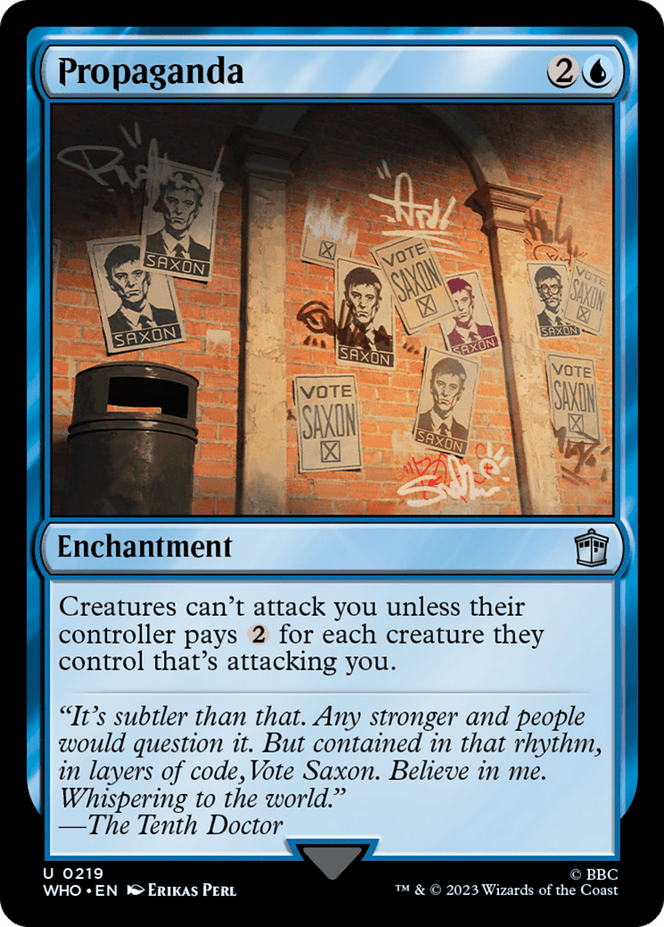 Propaganda [Doctor Who] MTG Single Magic: The Gathering  | Multizone: Comics And Games