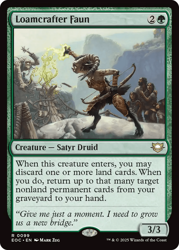 Loamcrafter Faun [Edge of Eternities Commander] MTG Single Magic: The Gathering  | Multizone: Comics And Games