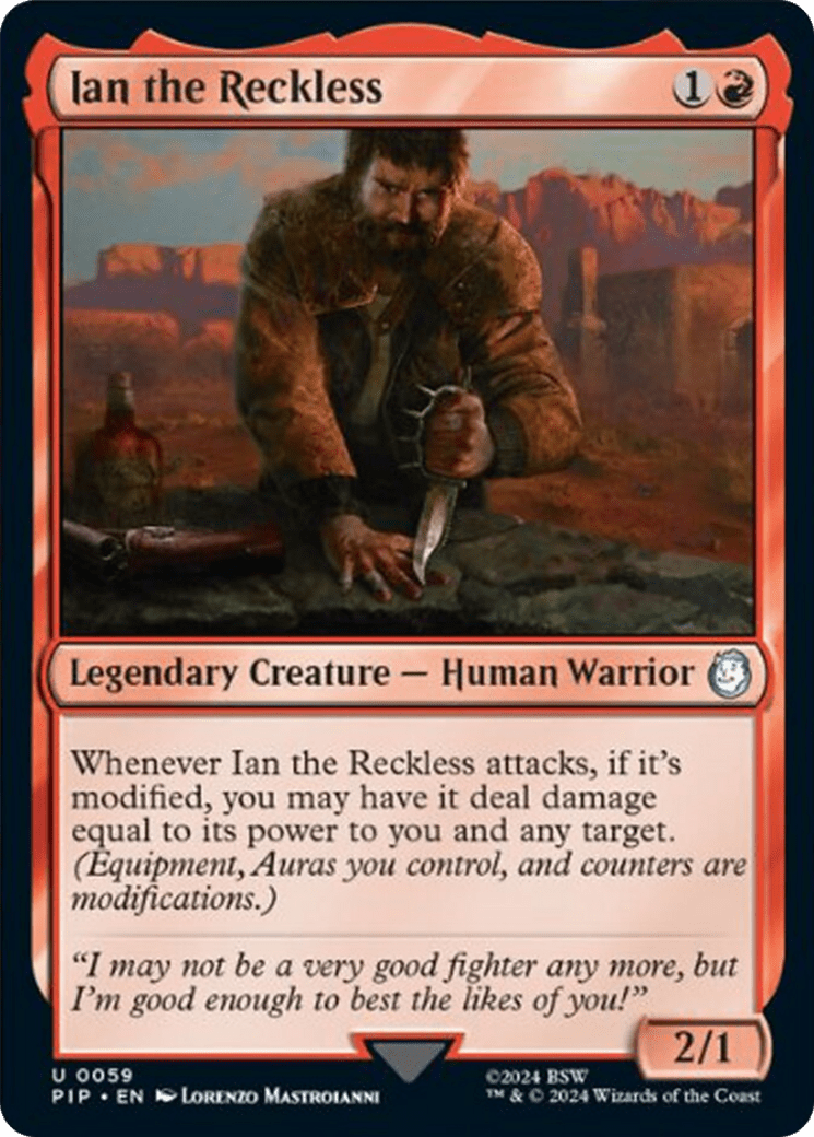 Ian the Reckless [Fallout] MTG Single Magic: The Gathering  | Multizone: Comics And Games