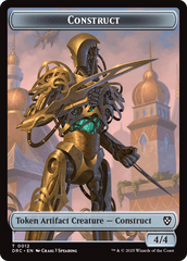 Construct // Golem (0013) Double-Sided Token [Aetherdrift Tokens] MTG Single Magic: The Gathering  | Multizone: Comics And Games