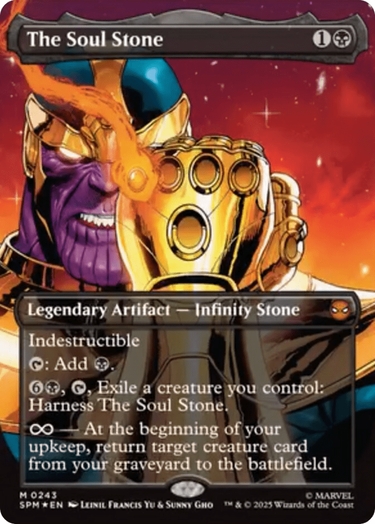 The Soul Stone (Borderless) [Marvel's Spider-Man] MTG Single Magic: The Gathering  | Multizone: Comics And Games