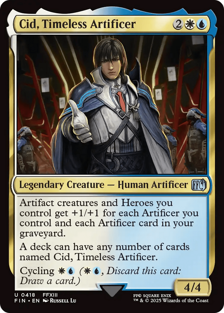 Cid, Timeless Artificer (0418) [FINAL FANTASY] MTG Single Magic: The Gathering  | Multizone: Comics And Games
