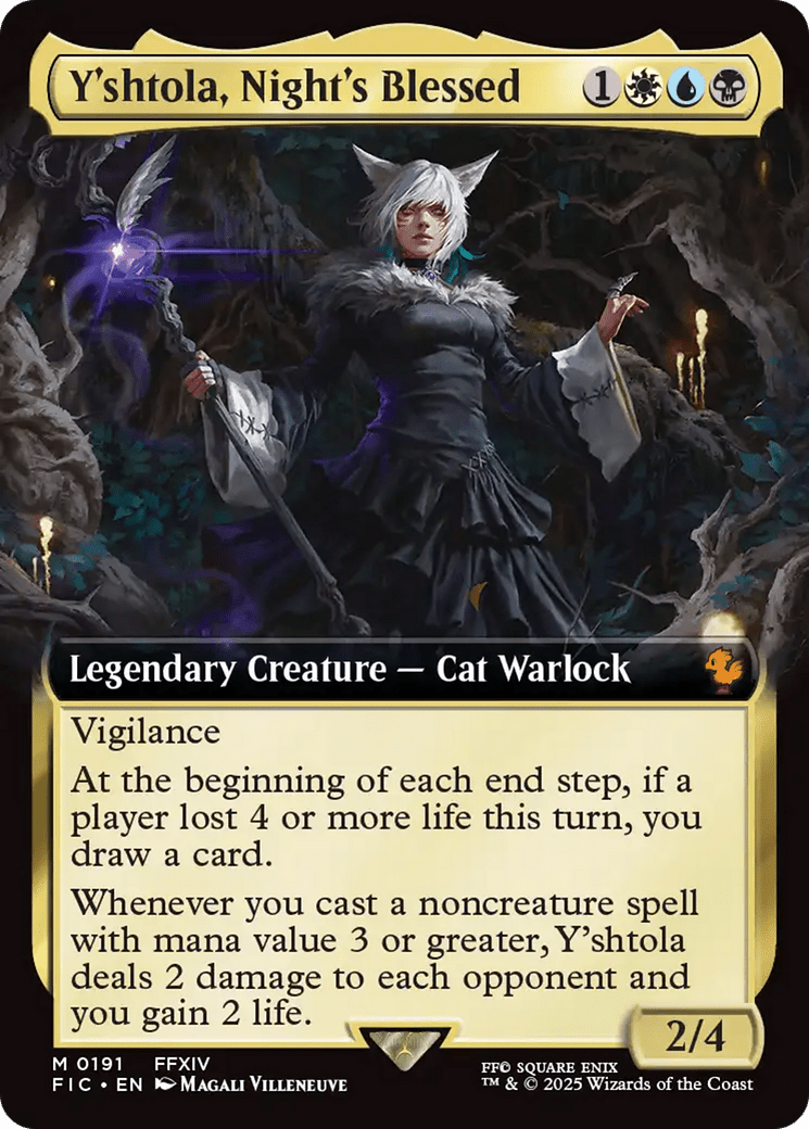 Y'shtola, Night's Blessed (Extended Art) [FINAL FANTASY Commander] MTG Single Magic: The Gathering  | Multizone: Comics And Games