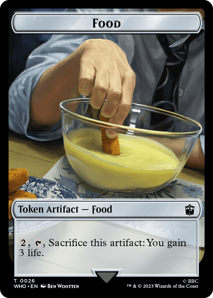 Human (0005) // Food (0026) Double-Sided Token [Doctor Who Tokens] MTG Single Magic: The Gathering  | Multizone: Comics And Games