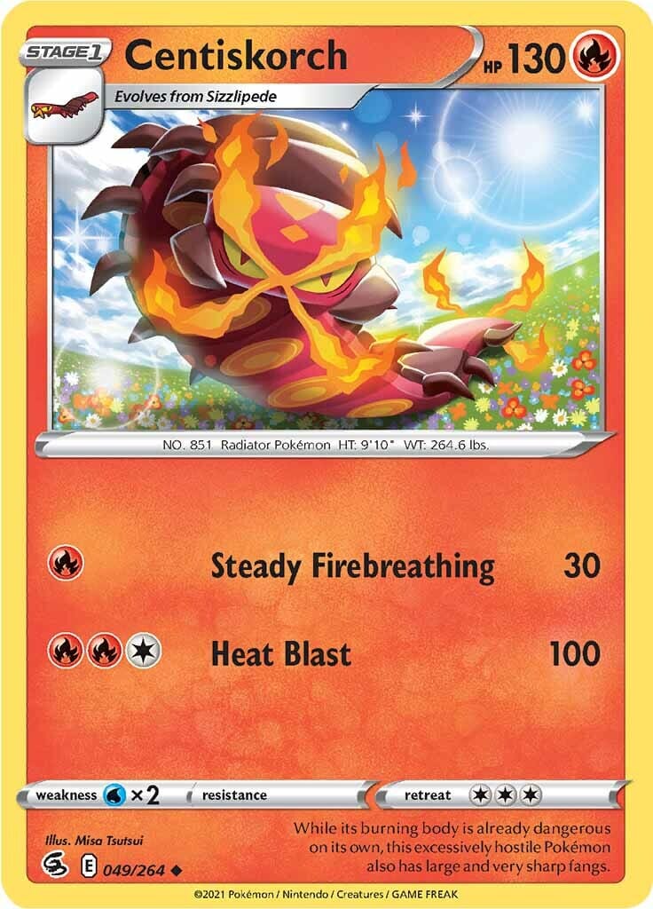 Centiskorch (049/264) [Sword & Shield: Fusion Strike] Pokemon Single Pokémon  | Multizone: Comics And Games