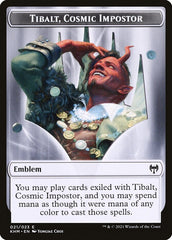 Dwarf Berserker // Tibalt, Cosmic Impostor Emblem Double-Sided Token [Kaldheim Tokens] MTG Single Magic: The Gathering  | Multizone: Comics And Games