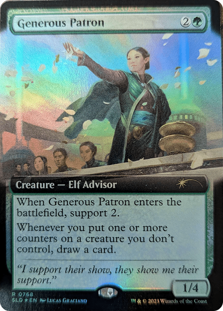 Generous Patron (Extended Art) [Secret Lair Drop Series] MTG Single Magic: The Gathering  | Multizone: Comics And Games
