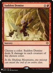 Sudden Demise [The List] MTG Single Magic: The Gathering  | Multizone: Comics And Games