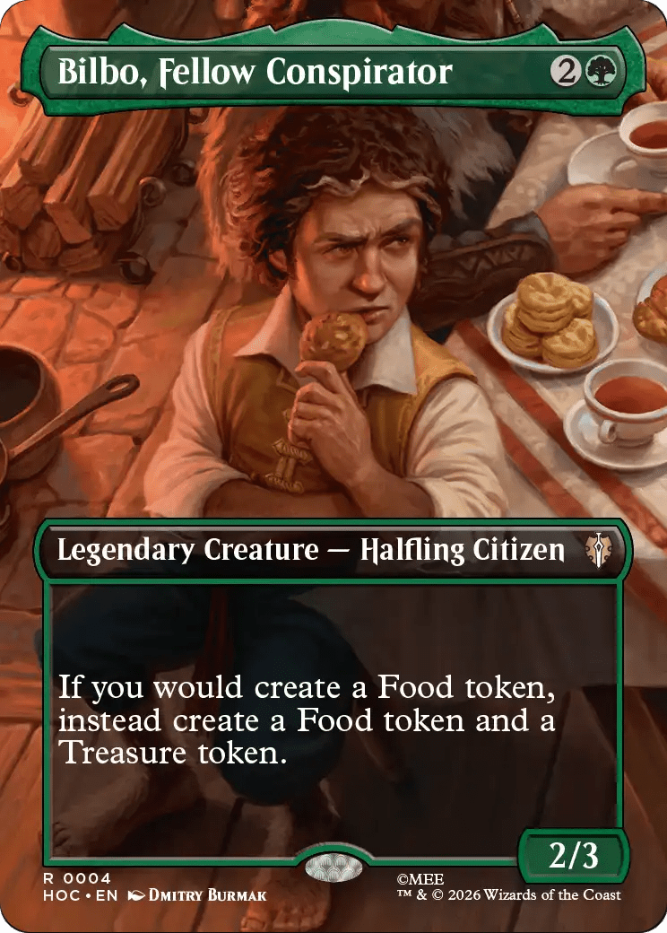 Bilbo, Fellow Conspirator (Borderless) [The Hobbit: Eternal-Legal] MTG Single Magic: The Gathering  | Multizone: Comics And Games