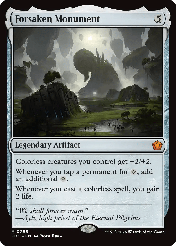 Forsaken Monument [Foundations Commander] MTG Single Magic: The Gathering  | Multizone: Comics And Games