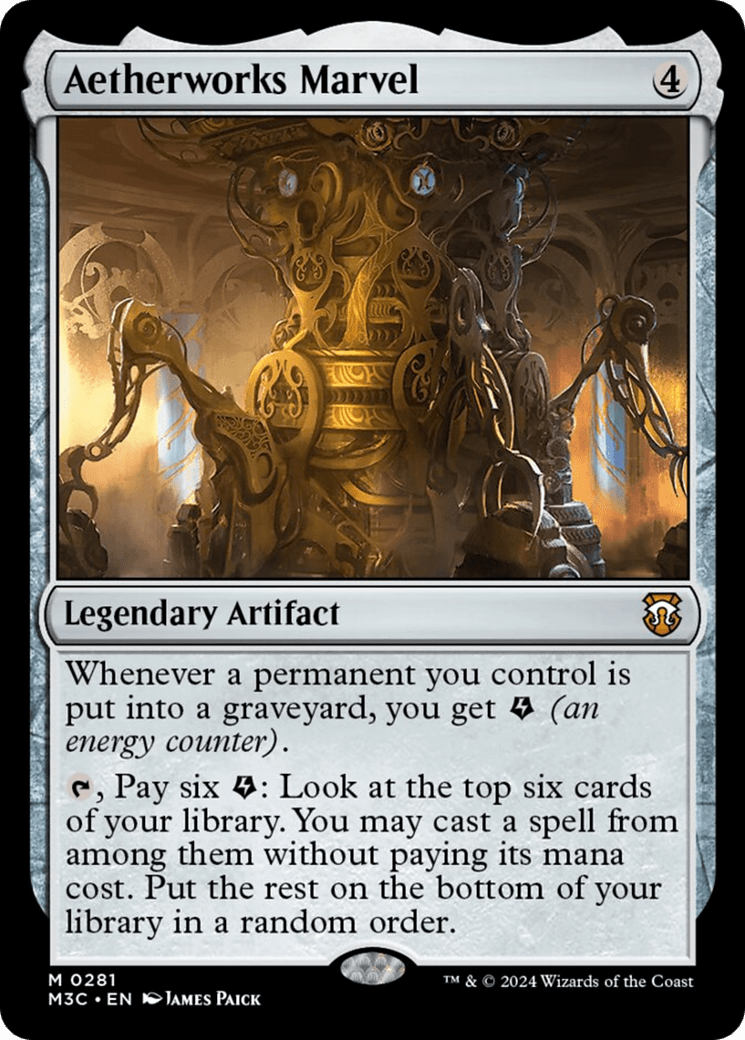 Aetherworks Marvel (Ripple Foil) [Modern Horizons 3 Commander] MTG Single Magic: The Gathering  | Multizone: Comics And Games