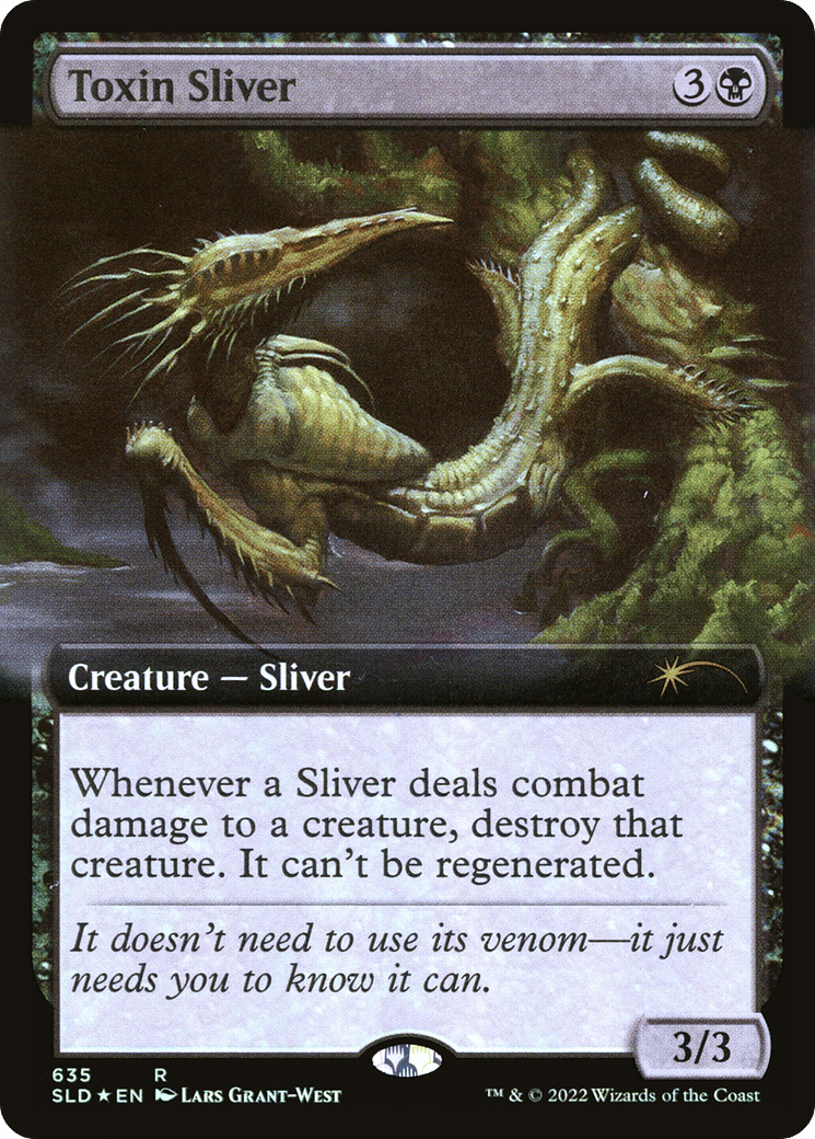 Toxin Sliver (Extended Art) [Secret Lair Drop Promos] MTG Single Magic: The Gathering  | Multizone: Comics And Games