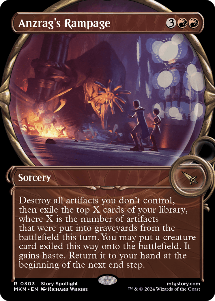 Anzrag's Rampage (Showcase) [Murders at Karlov Manor] MTG Single Magic: The Gathering  | Multizone: Comics And Games