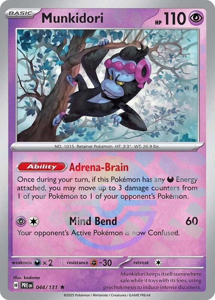 Munkidori (044/131) (Poke Ball Pattern) [Scarlet & Violet: Prismatic Evolutions] Pokemon Single Pokémon  | Multizone: Comics And Games