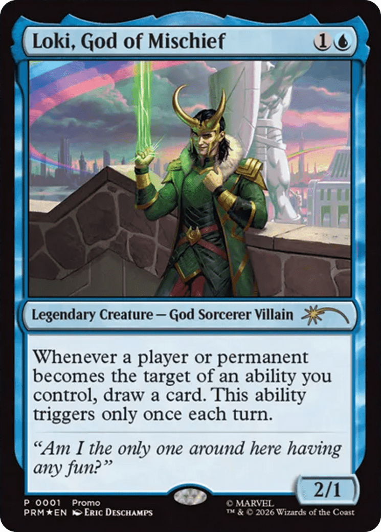 Loki's Scepter (Surge Foil) [Marvel Super Heroes Commander] MTG Single Magic: The Gathering  | Multizone: Comics And Games