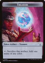 Treasure (20) // Teferi Akosa of Zhalfir Emblem Double-Sided Token [March of the Machine Tokens] MTG Single Magic: The Gathering  | Multizone: Comics And Games