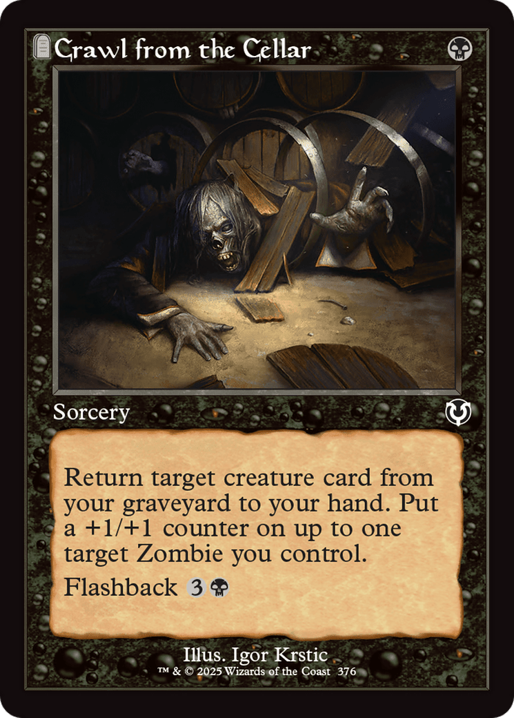 Crawl from the Cellar (Retro Frame) [Innistrad Remastered] MTG Single Magic: The Gathering  | Multizone: Comics And Games