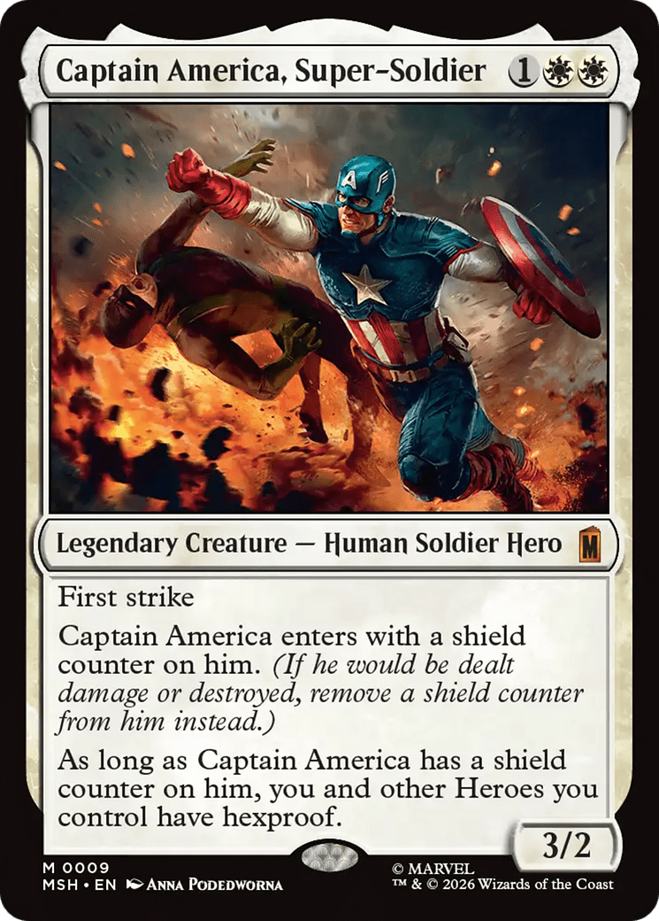 Captain America, Super-Soldier [Marvel Super Heroes] MTG Single Magic: The Gathering  | Multizone: Comics And Games