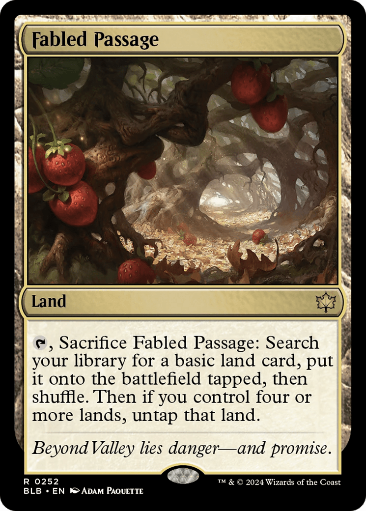 Fabled Passage [Bloomburrow] MTG Single Magic: The Gathering  | Multizone: Comics And Games