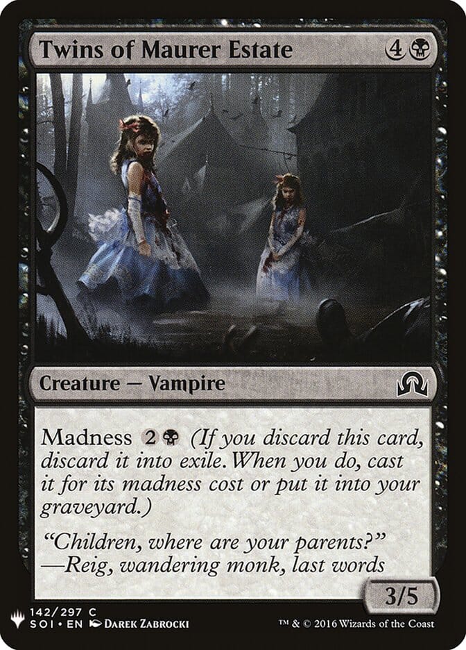 Twins of Maurer Estate [Mystery Booster] MTG Single Magic: The Gathering  | Multizone: Comics And Games