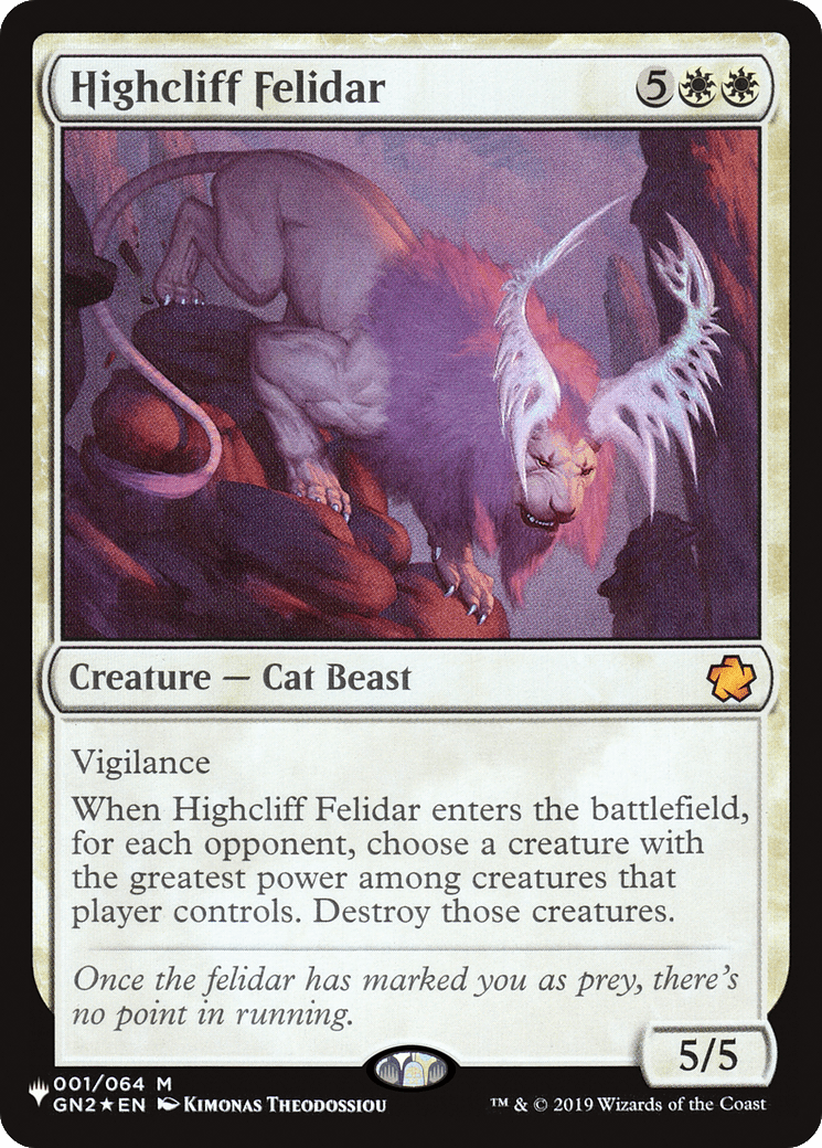 Highcliff Felidar [The List] MTG Single Magic: The Gathering  | Multizone: Comics And Games