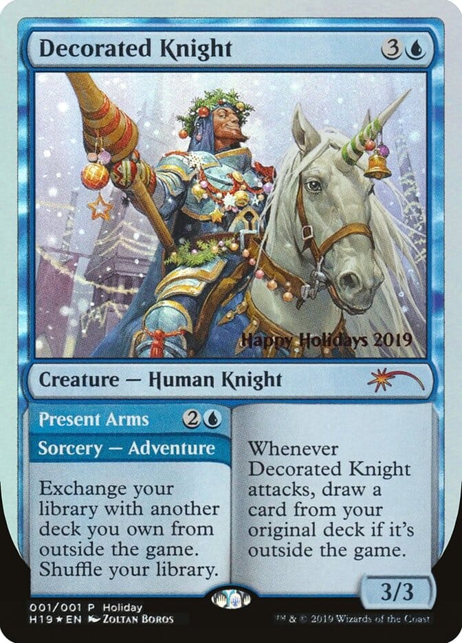 Decorated Knight // Present Arms [Happy Holidays] MTG Single Magic: The Gathering  | Multizone: Comics And Games