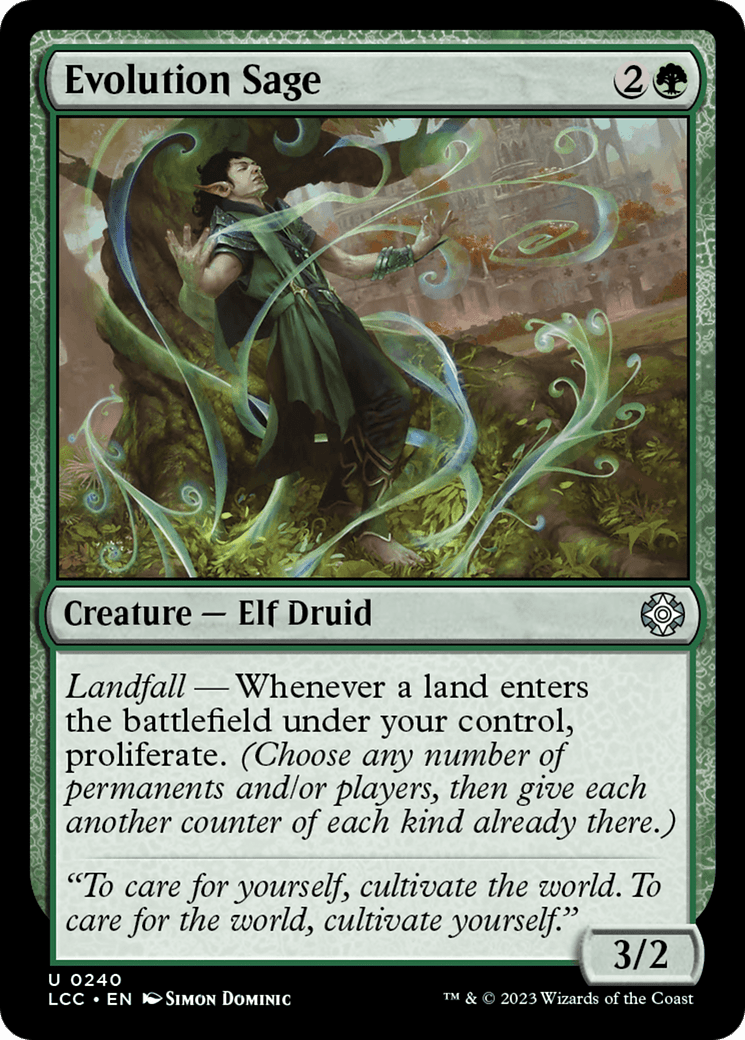 Evolution Sage [The Lost Caverns of Ixalan Commander] MTG Single Magic: The Gathering  | Multizone: Comics And Games