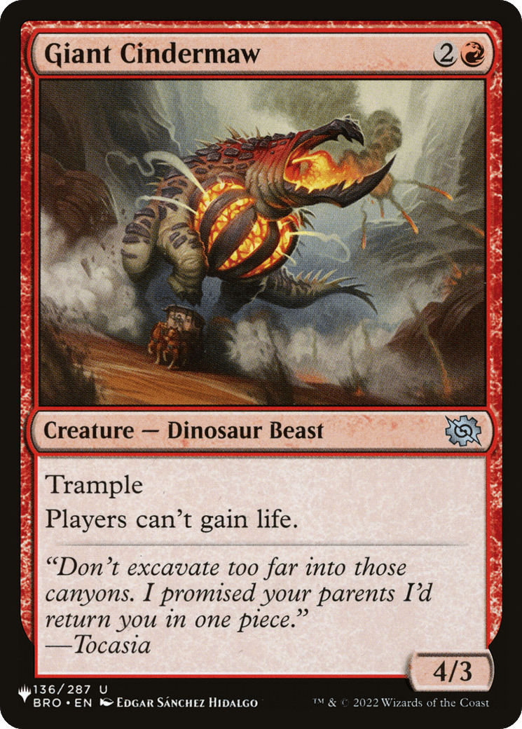 Giant Cindermaw [The List] MTG Single Magic: The Gathering  | Multizone: Comics And Games