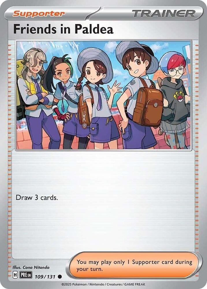 Friends in Paldea (109/131) [Scarlet & Violet: Prismatic Evolutions] Pokemon Single Pokémon  | Multizone: Comics And Games