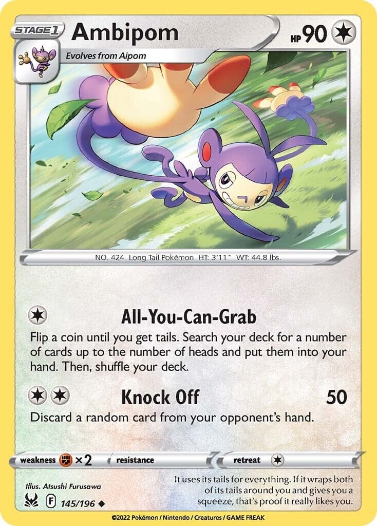 Ambipom (145/196) [Sword & Shield: Lost Origin] Pokemon Single Pokémon  | Multizone: Comics And Games