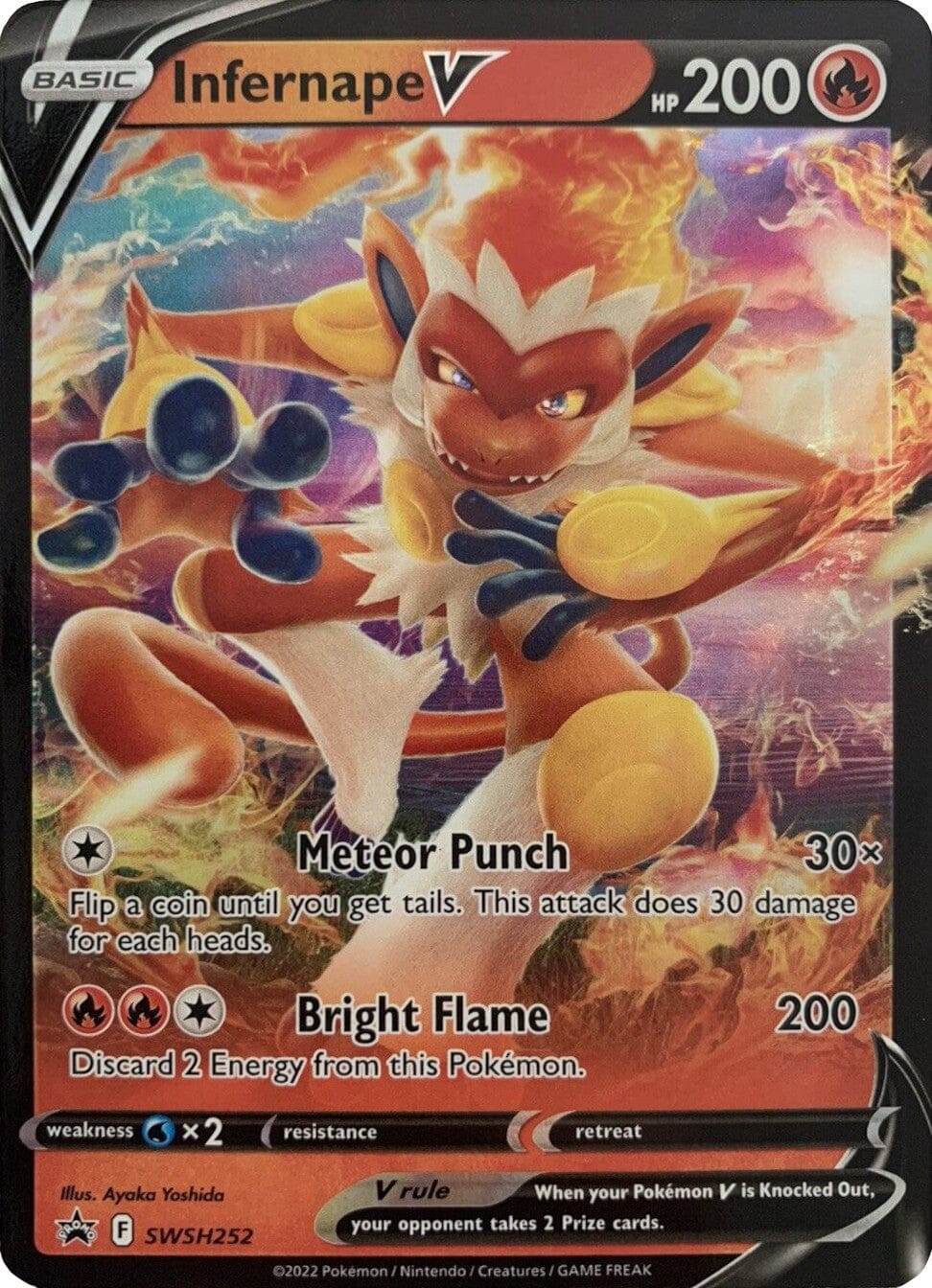 Infernape V (SWSH252) (Jumbo Card) [Sword & Shield: Black Star Promos] Pokemon Single Pokémon  | Multizone: Comics And Games