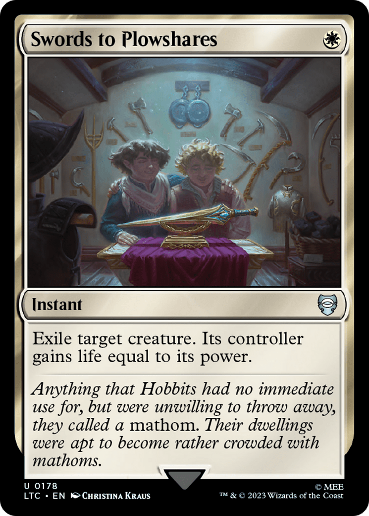 Swords to Plowshares [The Lord of the Rings: Tales of Middle-Earth Commander] MTG Single Magic: The Gathering  | Multizone: Comics And Games