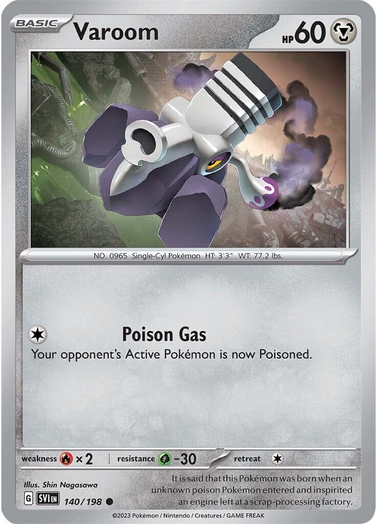 Varoom (140/198) [Scarlet & Violet: Base Set] Pokemon Single Pokémon  | Multizone: Comics And Games