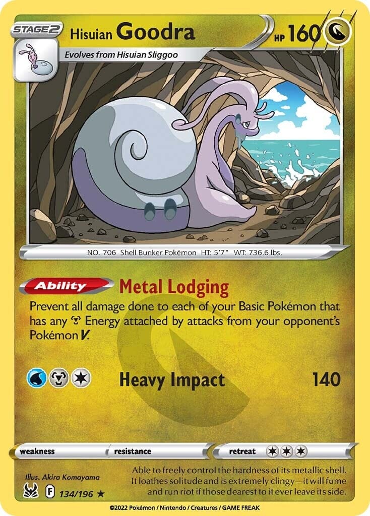 Hisuian Goodra (134/196) [Sword & Shield: Lost Origin] Pokemon Single Pokémon  | Multizone: Comics And Games